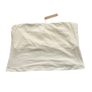 Skims Cotton Jersey Tube Top Shirt Marble White 2X NWT